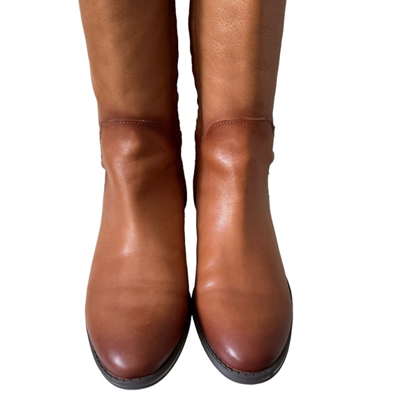 Sam Edelman Prisilla Fall Winter Casual Chic Leather Knee High Riding Boot Brown - Picture 8 of 15